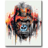 Paint by Numbers Kit - Gorilla 80x100cm without Frame and Canvas Stretching - Painting by Numbers
