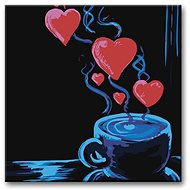 Painting by Numbers - Coffee and Heart - Painting by Numbers