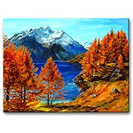 Painting by Numbers - Lake under the Mountain - Painting by Numbers