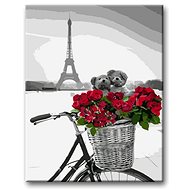 Painting by Numbers - Teddy Bears with the Eiffel Tower - Painting by Numbers