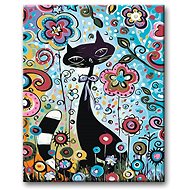 Painting by numbers - Cat in flowers - Painting by Numbers
