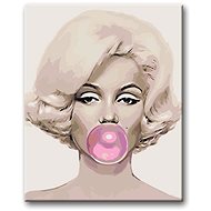 Painting by Numbers - Marilyn with a Bubble - Painting by Numbers
