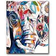 Painting by Numbers - Flower Elephant - Painting by Numbers