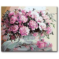 Painting by Numbers - Violet peonies - Painting by Numbers