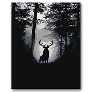 Painting by Numbers - Deer in a Dark Forest - Painting by Numbers