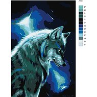 Painting by Numbers - Glowing Wolf - Painting by Numbers