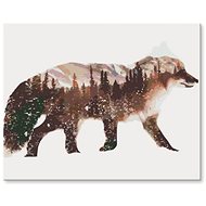 Painting by Numbers - Fox with a Forest Motif - Painting by Numbers