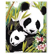 Painting by Numbers - Panda with Cub - Painting by Numbers