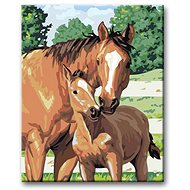 Painting by Numbers - Mare with Foal - Painting by Numbers