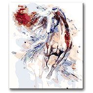 Painting by Numbers - Abstract Red Horse - Painting by Numbers