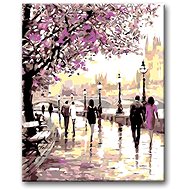 Painting by numbers - Sakura in Prague - Painting by Numbers