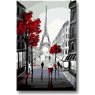 Painting by Numbers - On a Walk under the Eiffel Tower - Painting by Numbers