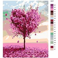 Painting by Numbers - Purple Heart Tree - Painting by Numbers