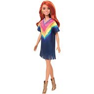 Barbie modell - színes ruha - Játékbaba