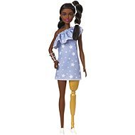 Barbie model - denim dress with stars - Doll