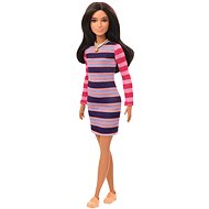 Barbie model - striped dress with long sleeves - Doll
