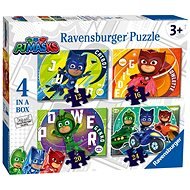 Ravensburger 050581 PJ Masks- Pyjamahelden 4 in 1 - Puzzle