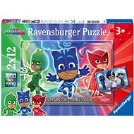 Ravensburger 076222 PJ Masks Well Against Evil 2x12 Pieces - Jigsaw Puzzle