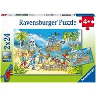 Ravensburger 050895 Piraten 2x24 Stück - Puzzle