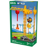 Brio World 33835 Light Up Construction Crane - Train Set