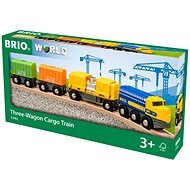 Brio World 33982 Freight Train With Three Cars - Train