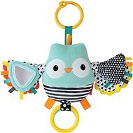 Vibrant Owl with Waving Wings - Pushchair Toy