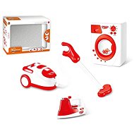 Battery-powered Household Appliance Set (Iron, Washing Machine, Vacuum Cleaner) - Toy Appliance
