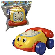 MaDe Telephone with Cord, for Stretching, 18cm - Push and Pull Toy