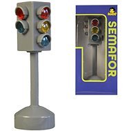 MaDe Traffic light with batteries, light and sound, 12cm - Educational Toy