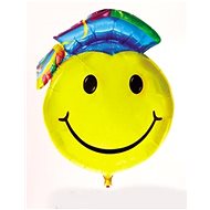 Foil Smiley Balloon - Graduation Colour 95cm - Balloons