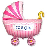 Foil Balloon 89cm Stroller Girl - Balloons