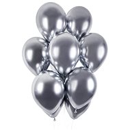 SMART BALLOONS Balloons chrome 50 pcs silver shiny - diameter 33 cm - Balloons