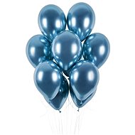 SMART BALLOONS Chrome Balloons 50 pcs Blue Glossy - Diameter of 33cm - Balloons