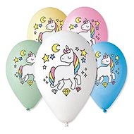 Balloons 30cm, Mix of Colours - Unicorn - 5 pcs - Balloons