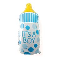Foil Balloon Baby Bottle Boy 80cm - Balloons