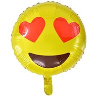 Foil Balloon Smiley - In Love - 45cm - Balloons