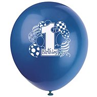 Boy's 1st Birthday Balloons - 8 pcs - 30cm Blue - Balloons