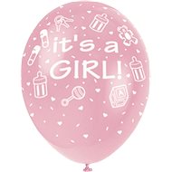 Balloons 5 pcs 30cm - It's a Girl - Pink - Balloons
