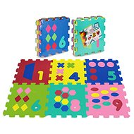 Foam puzzle 6 pcs - numbers and shapes - Foam Puzzle