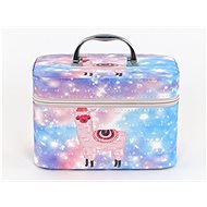 Llama suitcase blue with mirror - Children's Briefcase