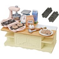 Sylvanian Families Furniture - Kitchen Island with Accessories - Figure Accessories