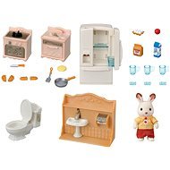 Sylvanian families Furniture - starter set of furniture and "chocolate" rabbit daddy - Figure Accessories