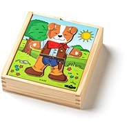 Woody Puzzle szekrény "Kutya", 18 részből áll - Puzzle