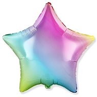 Foil Balloon 45cm Rainbow Star - Balloons