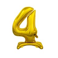 Balloon foil gold digits on a pedestal, 74 cm - 4 - Balloons