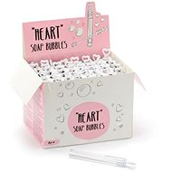 Wedding Bubble Blower with Heart - White - 48 pcs - Bubble Maker