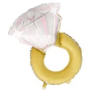 Foil wedding ring balloon - pink 81 cm - bachelorette party - Balloons