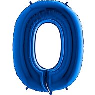 Balloon foil blue digits - 115 cm - 0 - Balloons