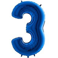 Balón fóliový číslice modré – blue 102 cm – 3 - Balóny