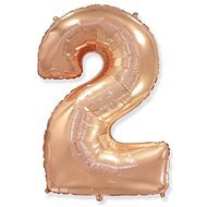 Pink Gold Foil Balloon Number 115cm - 2 - Balloons